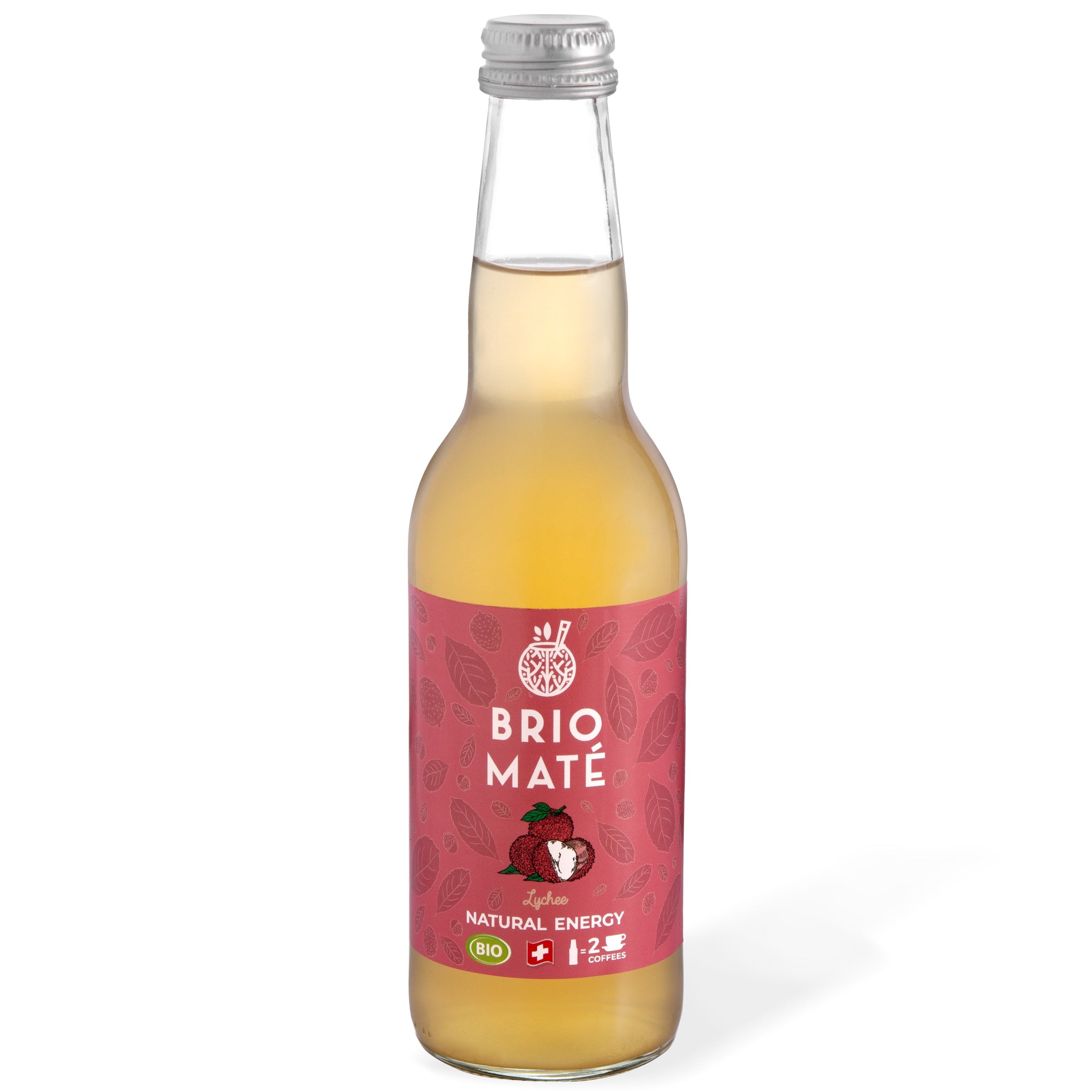 Brio Maté Energy Drink Naturel Bio Litchi 33cl